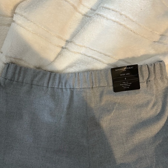 NWT Banana Republic Light Gray Wide Leg Pants - Multiple Sizes - Picture 6 of 6